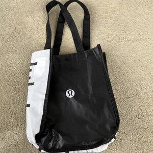 Lululemon Black and White Tote Bag